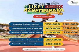 Harga Tiket Dufan Ancol 2024